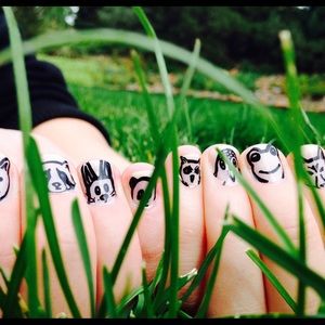 Scratch Nail Wrap in Animal Party